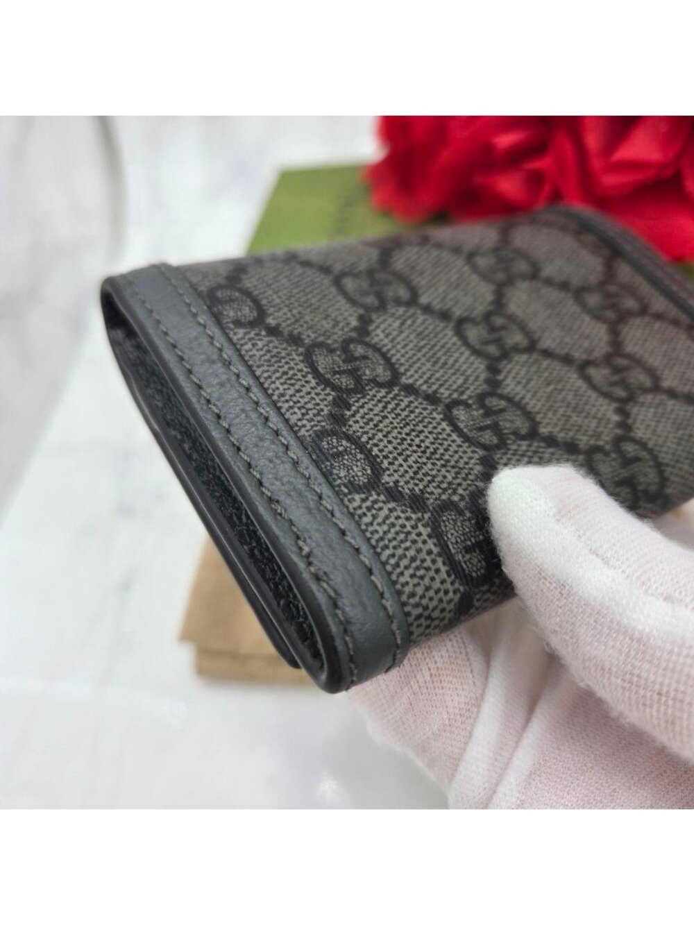 ★SOLD★ Gucci Business Card Holder Case Ophidia GG - Picture 7 of 14